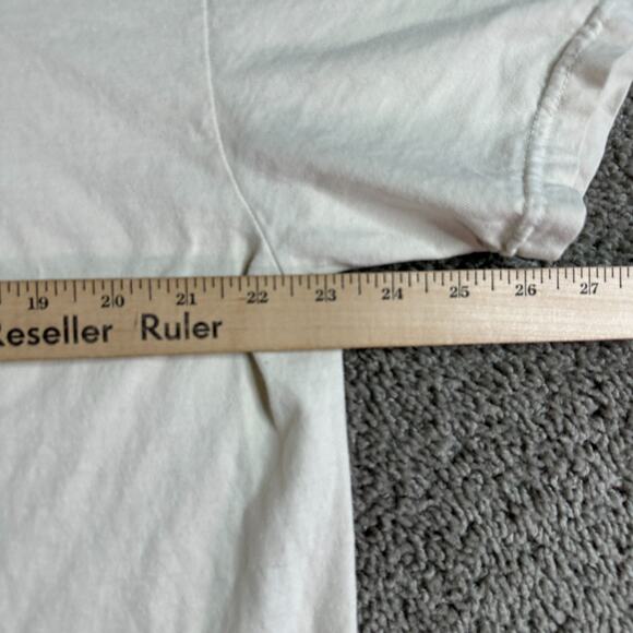 Comfortable Silence Shirt Mens XL Beige Hows Your Head Today Smiley Psychedelic - Picture 9 of 11